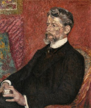 Portrait Of Gregoire Le Roy by Georges Lemmen Oil Painting