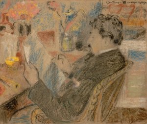 Portrait of Jan Toorop by Georges Lemmen Oil Painting