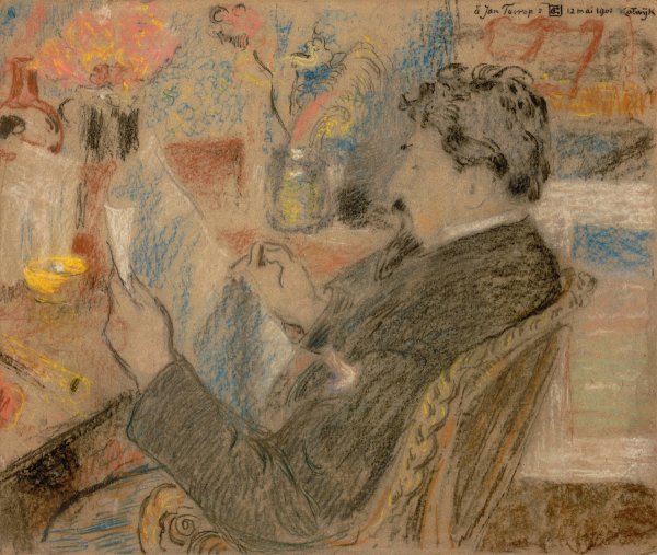 Main Product Photo of Portrait of Jan Toorop  Painting by Georges Lemmen