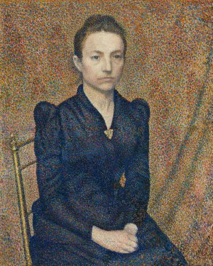 Portrait of the Artist's Sister by Georges Lemmen Oil Painting