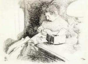 The Dressmaker by Georges Lemmen - Oil Painting Reproduction