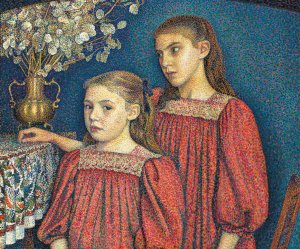 The Two Sisters or The Serruys Sisters by Georges Lemmen Oil Painting