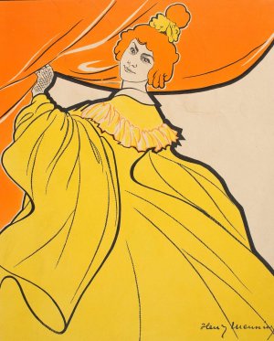 Affichette Pour Odette Dulac by Georges Meunier Oil Painting
