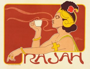Cafe Rajah by Georges Meunier Oil Painting