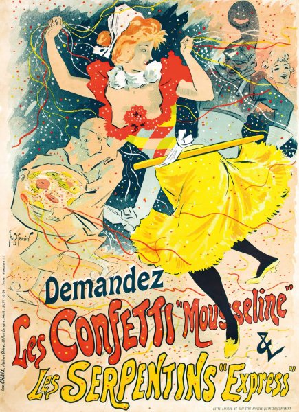 Les Confetti  by Georges Meunier - Hand-Painted Oil Painting Reproduction