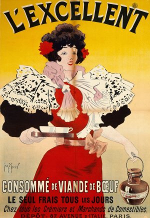 L'excellent,Consomme De Viande De Bouf by Georges Meunier Oil Painting
