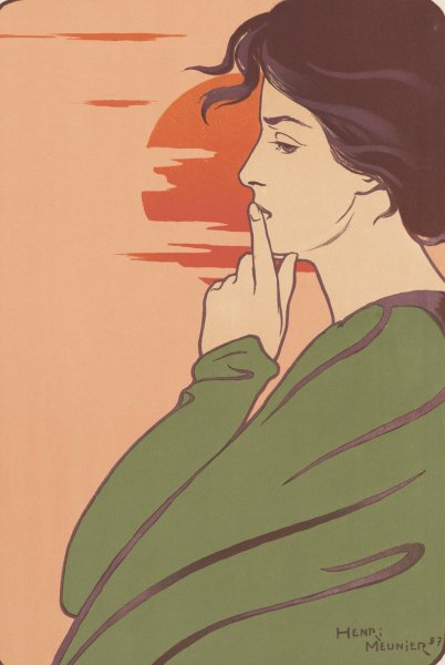 L'Heure du Silence  by Georges Meunier - Hand-Painted Oil Painting Reproduction