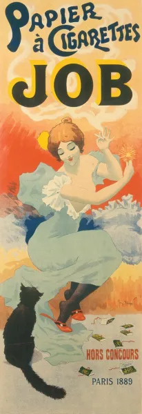 Papier a Cigarettes Job by Georges Meunier Oil Painting