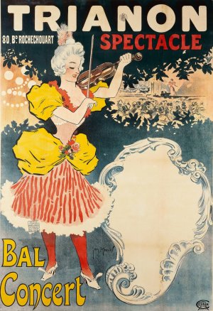 Trianon 80, Bd Rochechouart Spectacle Bal Concert by Georges Meunier Oil Painting