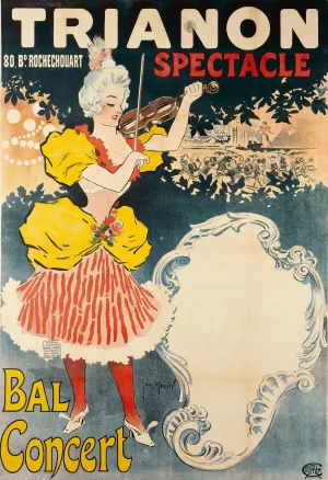 Trianon 80, Bd Rochechouart Spectacle Bal Concert Oil painting by Georges Meunier