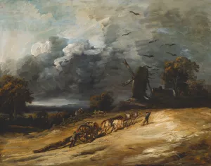 The Storm by Georges Michel Oil Painting