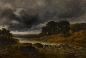 Un torrent by Georges Michel Oil Painting