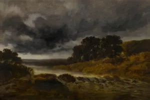 Un torrent by Georges Michel Oil Painting