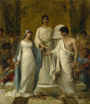 Le Mariage by Georges Moreau De Tours Oil Painting