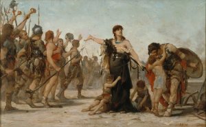 Le sacrifice a la Patrie by Georges Moreau De Tours Oil Painting