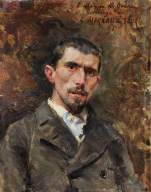 Portrait of William de Goumois by Georges Moreau De Tours Oil Painting