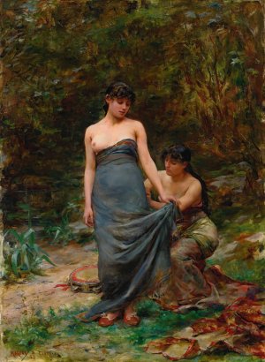 The Fitting by Georges Moreau De Tours Oil Painting