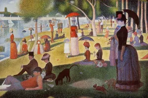 A Sunday Afternoon on the Island of La Grande Jatte by Georges Seurat - Oil Painting Reproduction