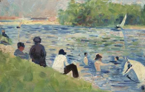Bathers by Georges Seurat Oil Painting