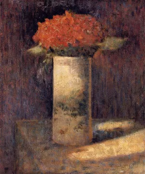 Bouquet in a Vase by Georges Seurat - Oil Painting Reproduction