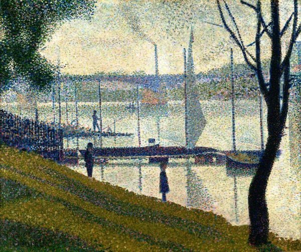 Bridge at Courbevoie by Georges Seurat - Hand-Painted Oil Painting Reproduction