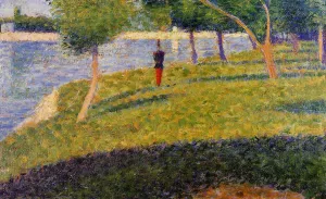 Cadet from Saint-Cyr by Georges Seurat - Oil Painting Reproduction