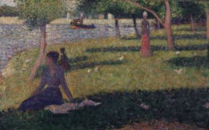Etude pour 'La Grande Jatte' by Georges Seurat Oil Painting