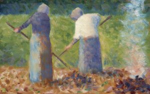 Haymakers at Montfermeil by Georges Seurat Oil Painting