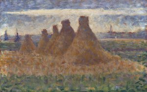 Haystacks by Georges Seurat Oil Painting