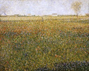 La Luzerne, Saint-Denis by Georges Seurat Oil Painting