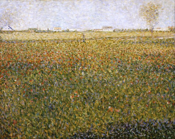 La Luzerne, Saint-Denis by Georges Seurat - Hand-Painted Oil Painting Reproduction