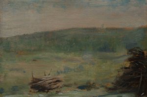 Landscape at Saint-Ouen by Georges Seurat Oil Painting