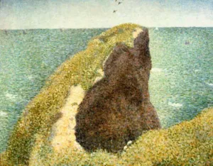 Le Bec du Hoc, Grandcamp Oil painting by Georges Seurat