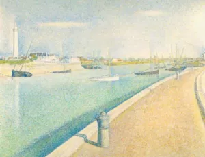 Le Port de Gravelines by Georges Seurat - Oil Painting Reproduction