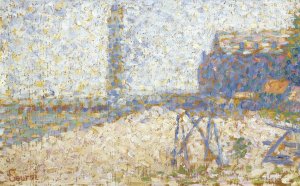 L'hospice Et Le Phare De Honfleur by Georges Seurat Oil Painting