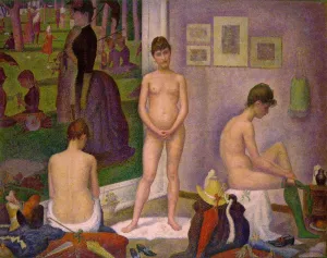 Models by Georges Seurat - Oil Painting Reproduction