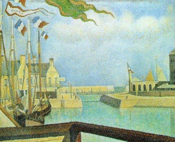 Main Product Photo of Port-en-Bassin - Sunday Painting by Georges Seurat