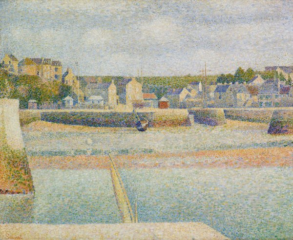 Port-en-Bessin, The Outer Harbor  by Georges Seurat - Hand-Painted Oil Painting Reproduction