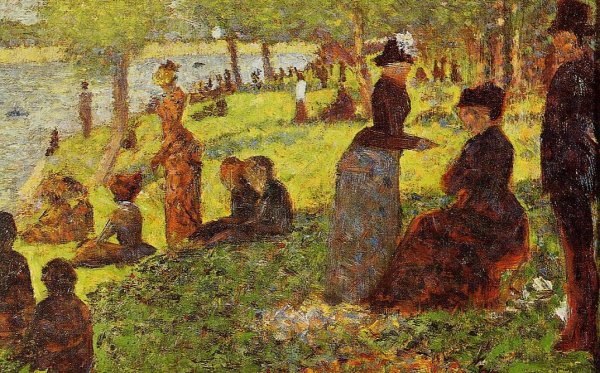 Main Product Photo of Sketch with Many Figures Painting by Georges Seurat