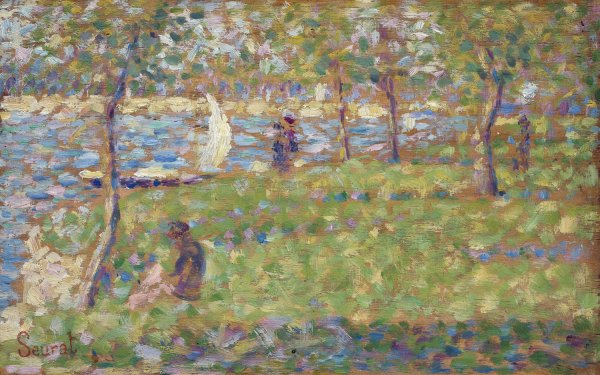 Study for  La Grande Jatte  by Georges Seurat - Hand-Painted Oil Painting Reproduction