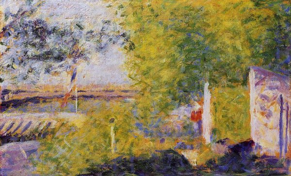 Main Product Photo of The Bineau Bridge Painting by Georges Seurat