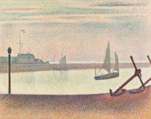 The Channel at Gravelines, Evening by Georges Seurat Oil Painting