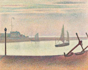The Channel at Gravelines, Evening by Georges Seurat Oil Painting