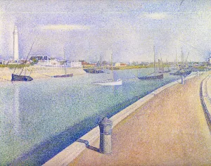 The Channel at Gravelines, Petit-Fort-Philippe Oil painting by Georges Seurat