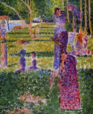 The Couple Oil painting by Georges Seurat
