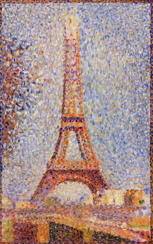 The Eiffel Tower by Georges Seurat - Oil Painting Reproduction