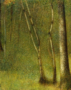 The Forest at Pontaubert by Georges Seurat Oil Painting