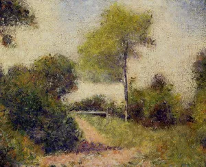 The Hedge also known as The Clearing painting by Georges Seurat