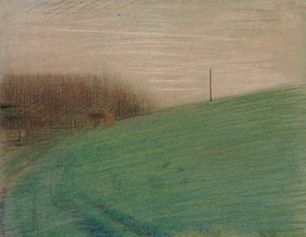 The Meadow  by Georges Seurat - Hand-Painted Oil Painting Reproduction