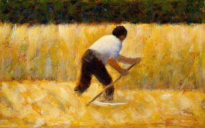 The Mower by Georges Seurat Oil Painting